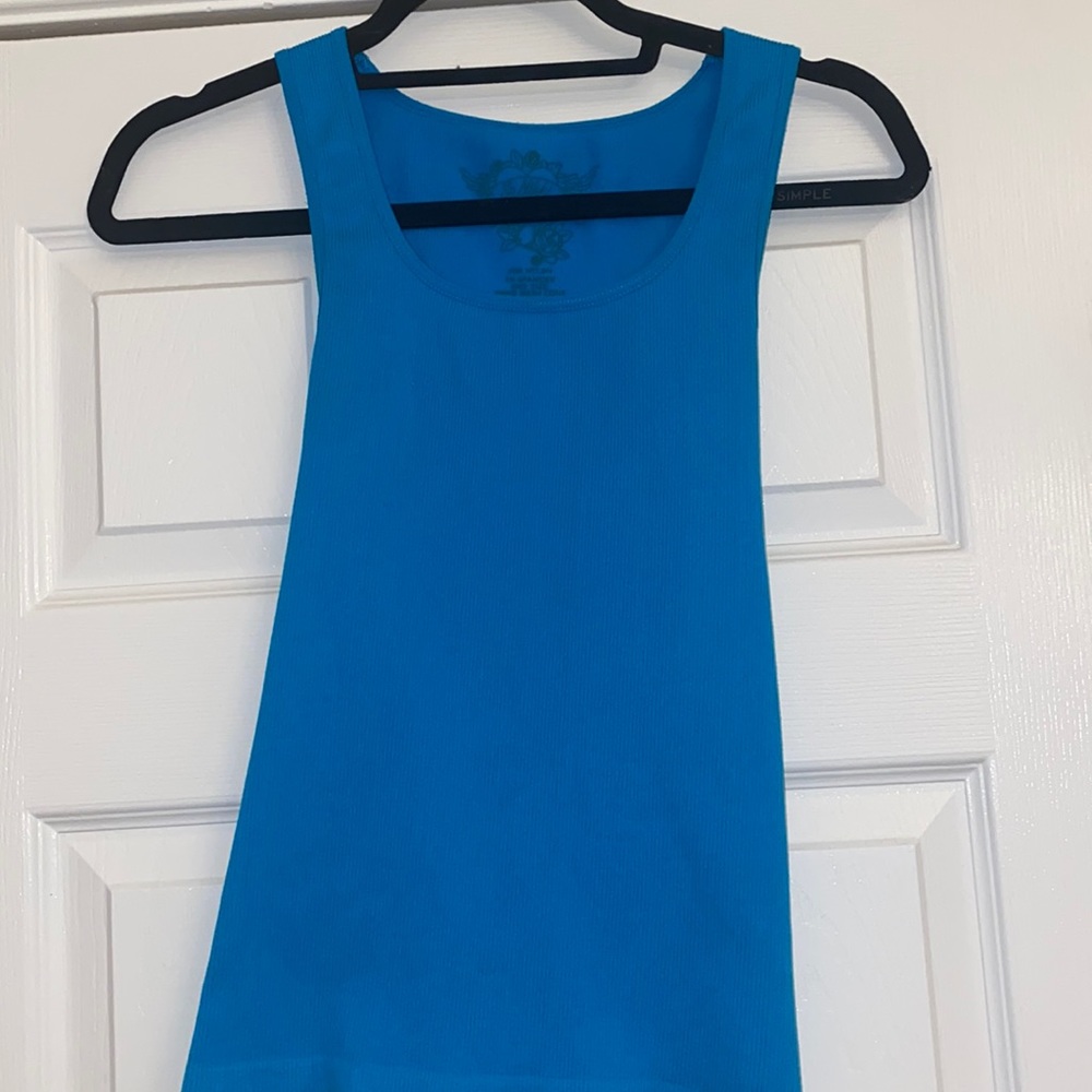 Turquoise so Nikki tank top- one size
